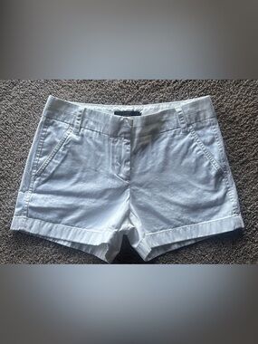 J. Crew White Chino Bermuda Shorts